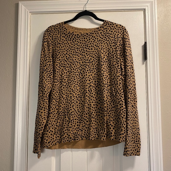 J. Crew Sweaters - J Crew Animal Print Womens Sweater Size L